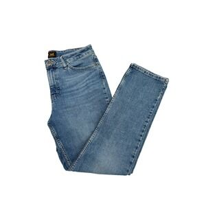 Lee Jeans Women 10M Blue Straight Leg Smarter Fit Stretch Denim Pants